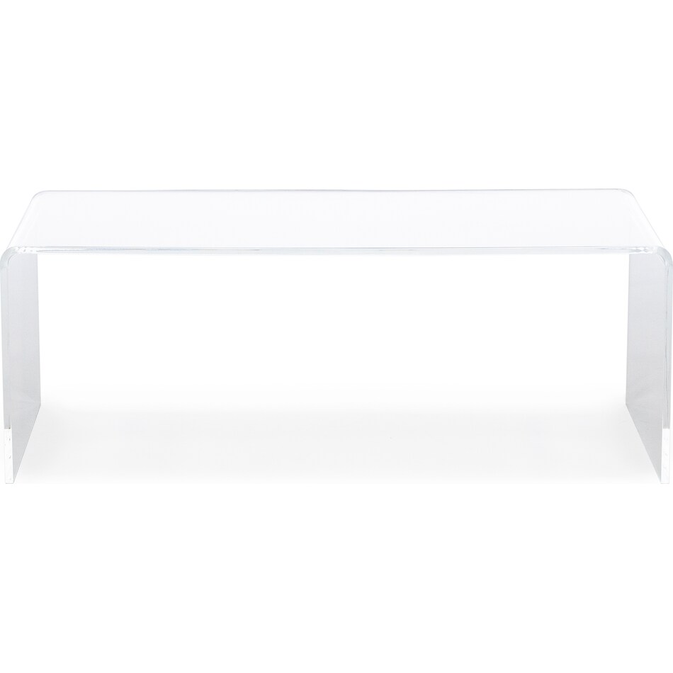 prog white cocktail table cryst  