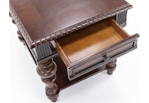 progressive furniture inc brown end table mnt  