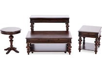 progressive furniture inc brown end table mnt  