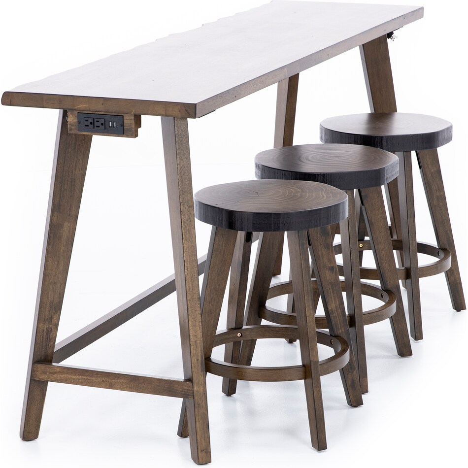 progressive furniture inc brown sofa table dak  