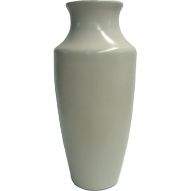 Medium Cream Ceramic Floor Vase 14"W x 38"H