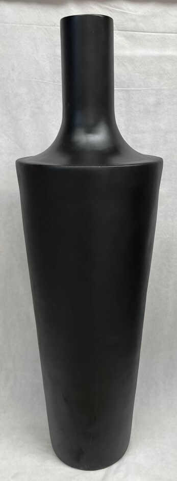 Large Black Ceramic Floor Vase 15"W X 51"H | Steinhafels