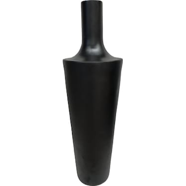 Large Black Ceramic Floor Vase 15"W X 51"H