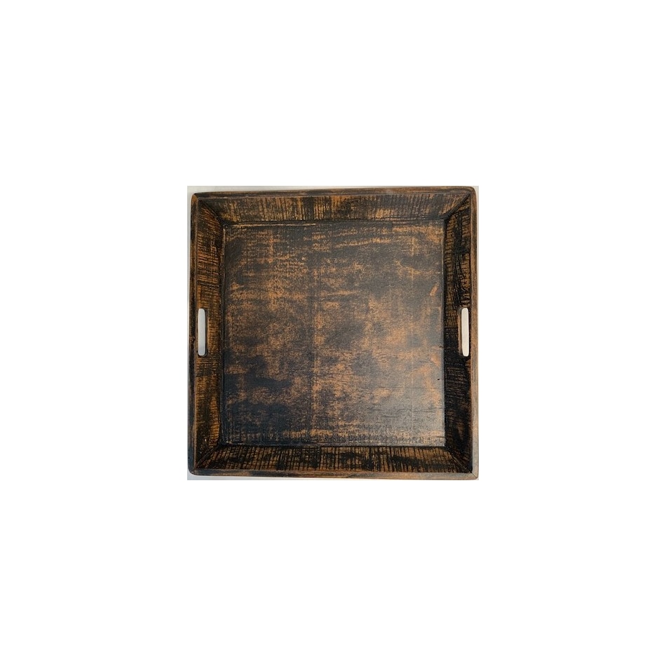 prom black ottoman tray   