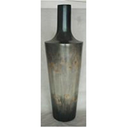 Small Grey Ceramic Floor Vase 15"W x 47"D