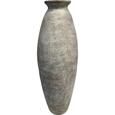 Large Stone Liso Ceramic Floor Vase 14"W x 42"H