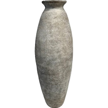 Small Stone Liso Ceramic Floor Vase 14"W x 34"H