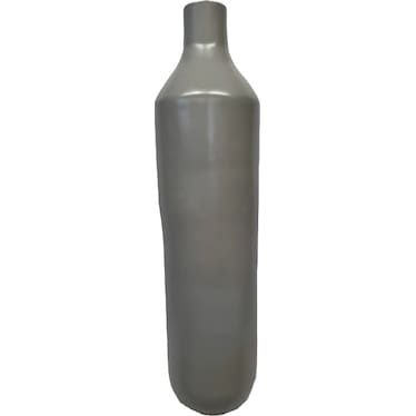 Medium Greige Ceramic Floor Vase 14"W X 50"H