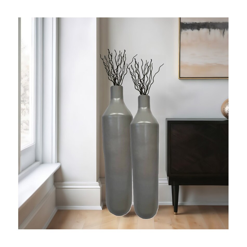 prom grey jar vase bowl plate   