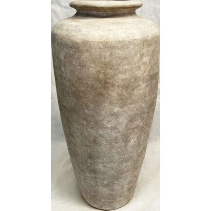 Medium Sand Japon Ceramic Floor Vase 14"W x 33"H