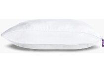 purple white pillows   