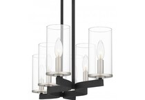 quoizel reflections black chandelier spo  