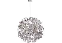 quoz silver chandelier   