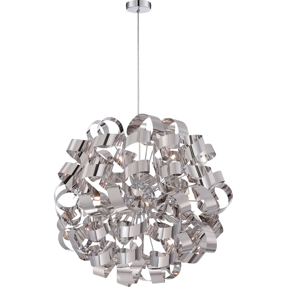 quoz silver chandelier   