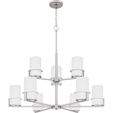 Seymoure Brushed Nickel Chandelier 30.5" X 32.5" X 32.5"D