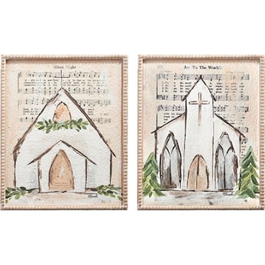 Assorted Music/Church Framed Art 14.75"W x 18"H (Each)