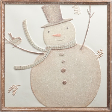 Metal Snowman Wall Decor 26"W x 26"H