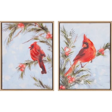 Assorted Cardinal Framed Art 13.5"W x 17.5"H (Each)