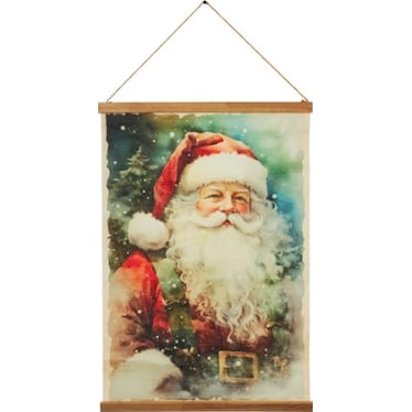 Santa Wishes Hanging Wall Decor 20"W x 29.5"H
