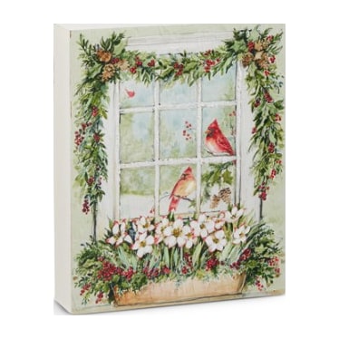 Cardinal Block Decor 8"W x 10"H