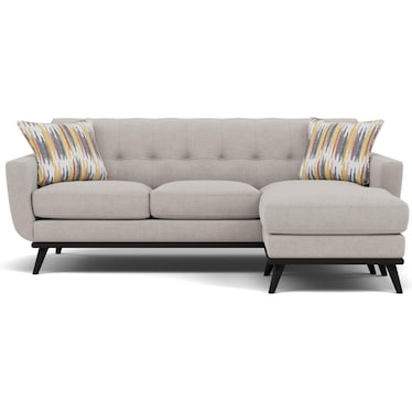Betty Reversible Chaise Sofa in Pebble