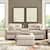 rchd beige mtn fab sectional pkg  