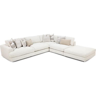 Drew & Jonathan Home Montecito 3-Pc. Sectional With Ottoman