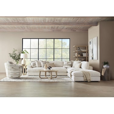 Drew & Jonathan Home Montecito 3-Pc. Sectional With Ottoman