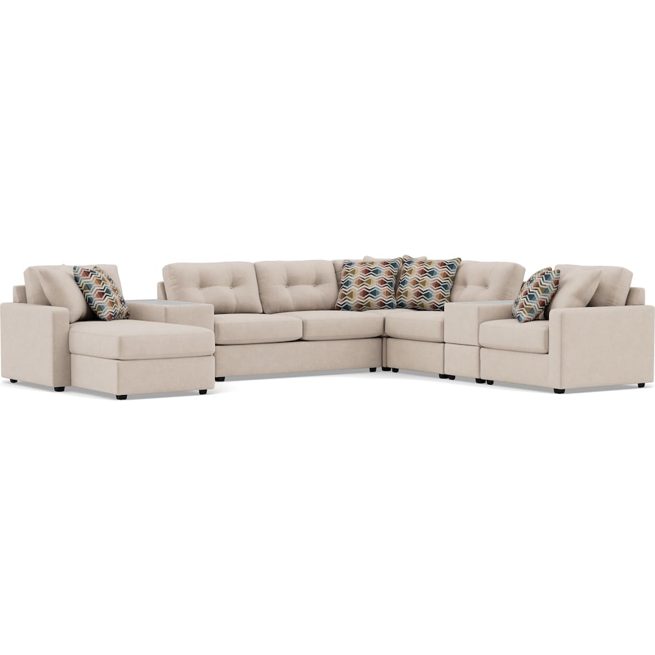 rchd beige sta fab sectional pieces zpkg  