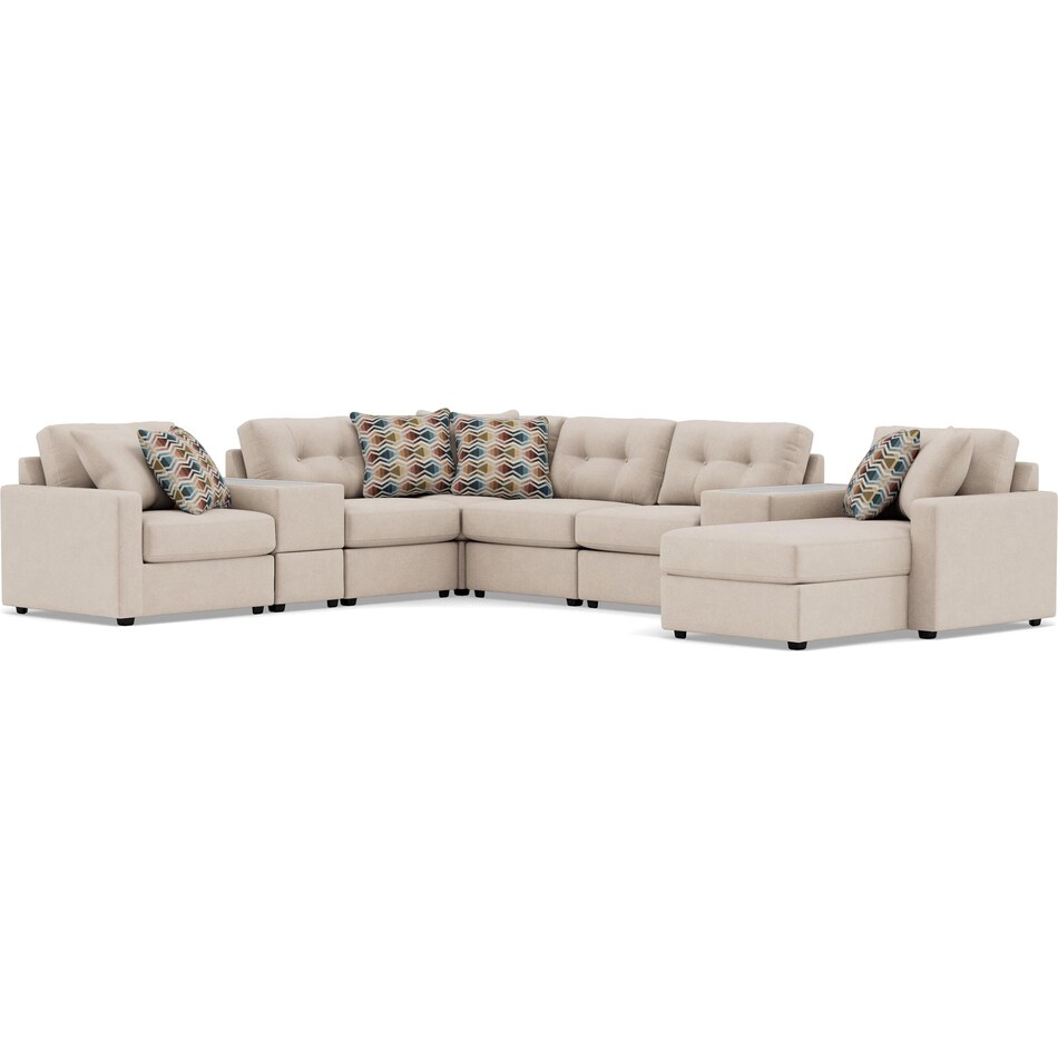 rchd beige sta fab sectional pieces pkg  