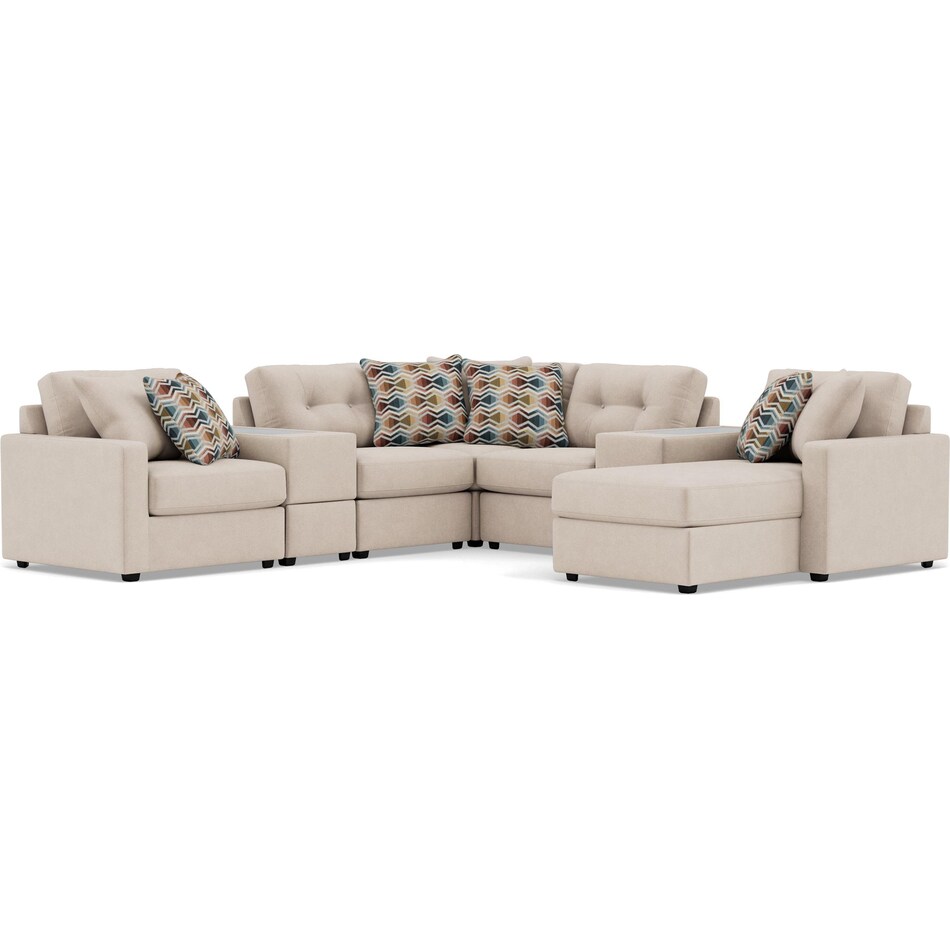 rchd beige sta fab sectional pieces pkg  