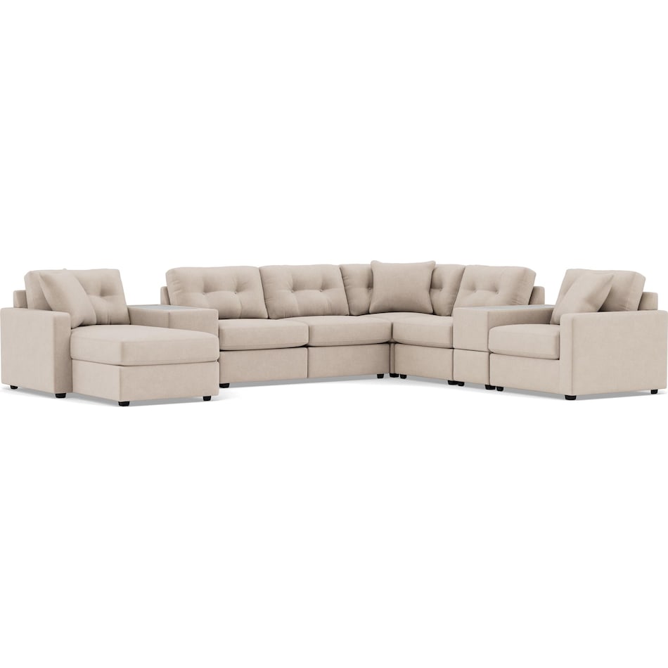 rchd beige sta fab sectional pieces pkg  