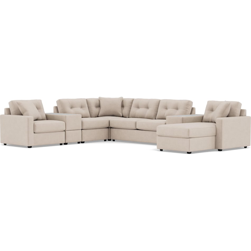 rchd beige sta fab sectional pieces qqpkg  