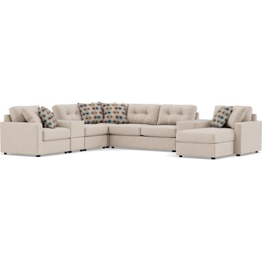 Drew & Jonathan Home Modular One 9-Pc. Sectional With Memory Foam Sleeper