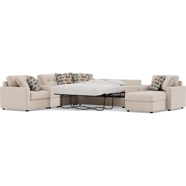 Drew & Jonathan Home Modular One 9-Pc. Sectional With Memory Foam Sleeper