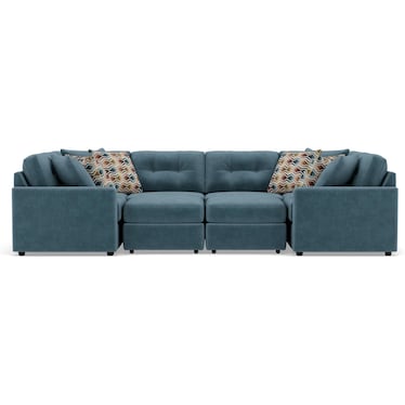 Modular One 10-Pc. Sectional in Teal