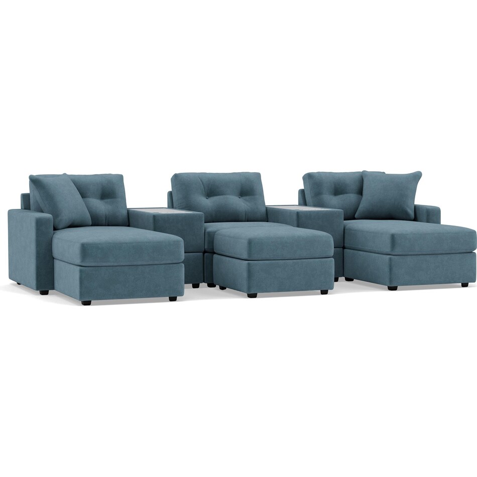 rchd blue sta fab sectional pieces pkg  