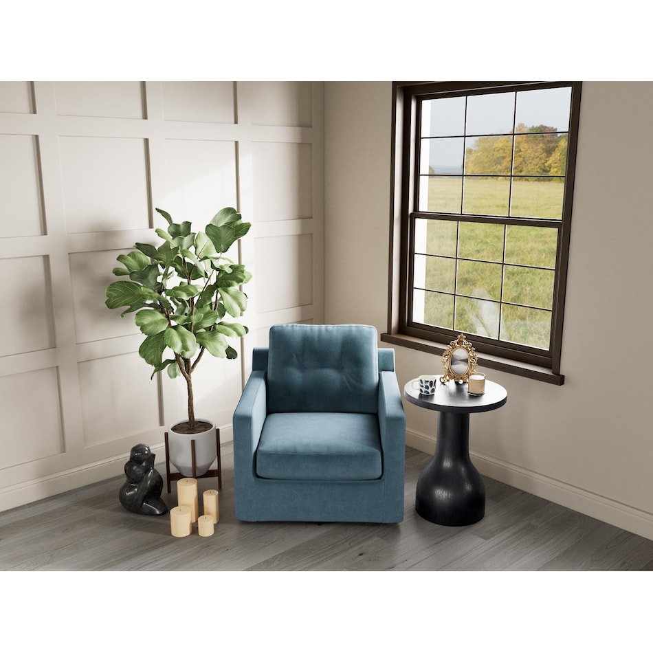 rchd blue swivel chair   