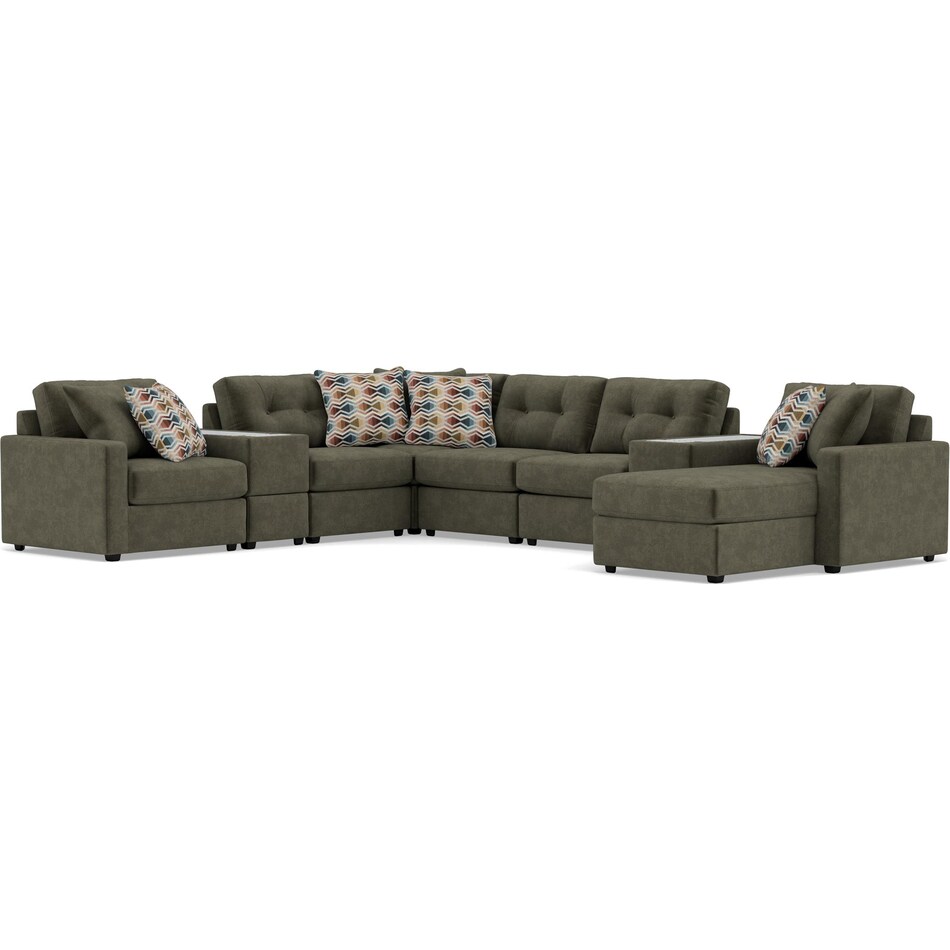 rchd green sta fab sectional pieces pkg  