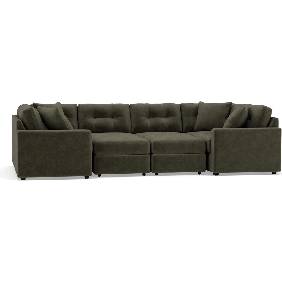 rchd green sta fab sectional pieces pkg  