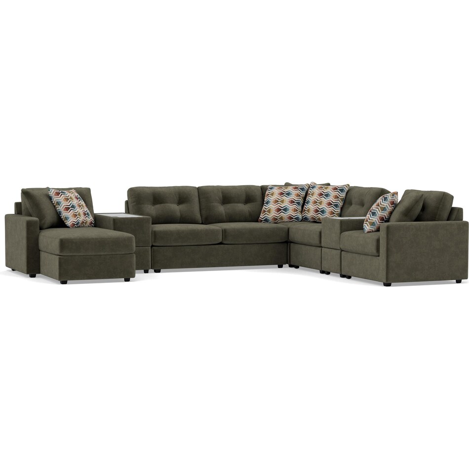 rchd green sta fab sectional pieces pkg  