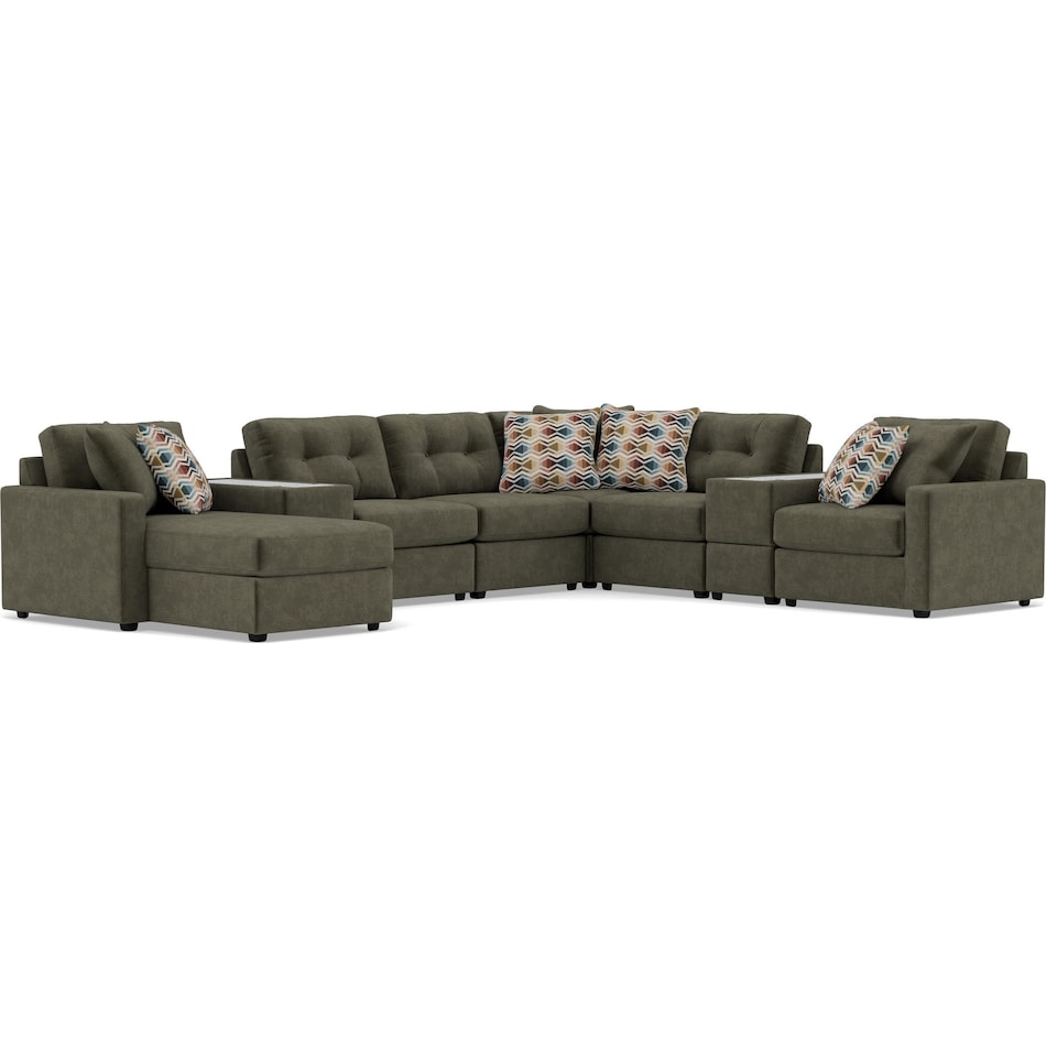rchd green sta fab sectional pieces pkg  
