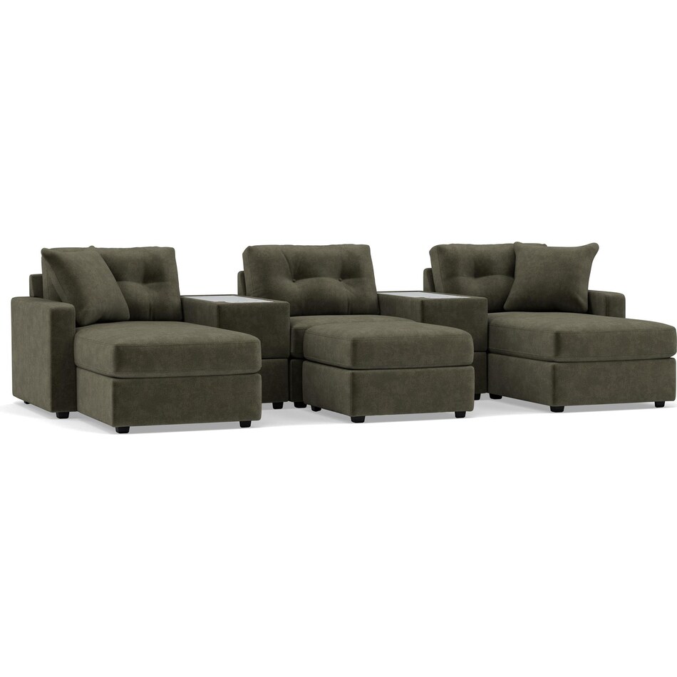 rchd green sta fab sectional pieces pkg  