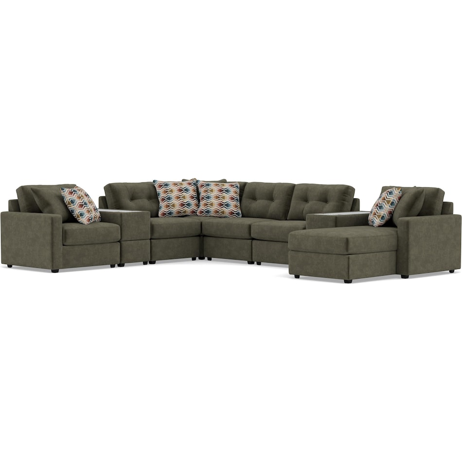 rchd green sta fab sectional pieces pkg  