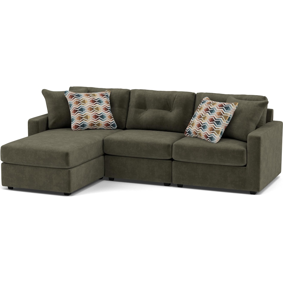 rchd green sta fab sectional pieces pkg