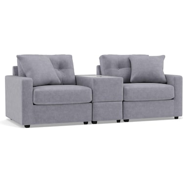 Drew & Jonathan Home Modular One 3-Pc. Wall Saver Power Reclining Media Console Loveseat