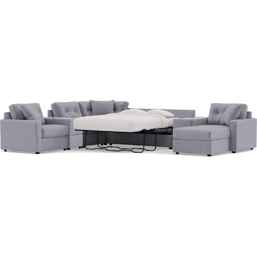 Drew & Jonathan Home Modular One 7-Pc. Wall Saver Power Reclining Sectional With Memory Foam Sleeper