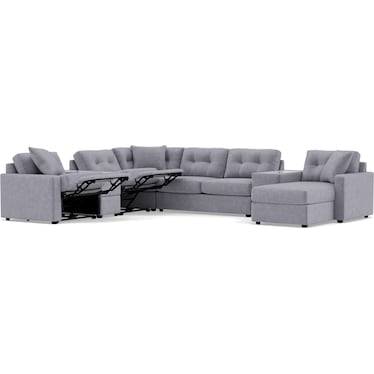 Drew & Jonathan Home Modular One 7-Pc. Wall Saver Power Reclining Sectional With Memory Foam Sleeper