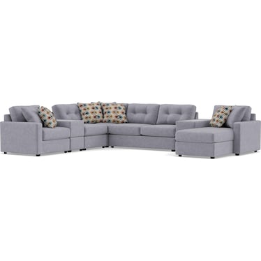 Modular One 9-Pc. Sectional With Memory Foam Sleeper