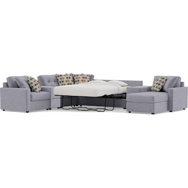 Modular One 9-Pc. Sectional With Memory Foam Sleeper